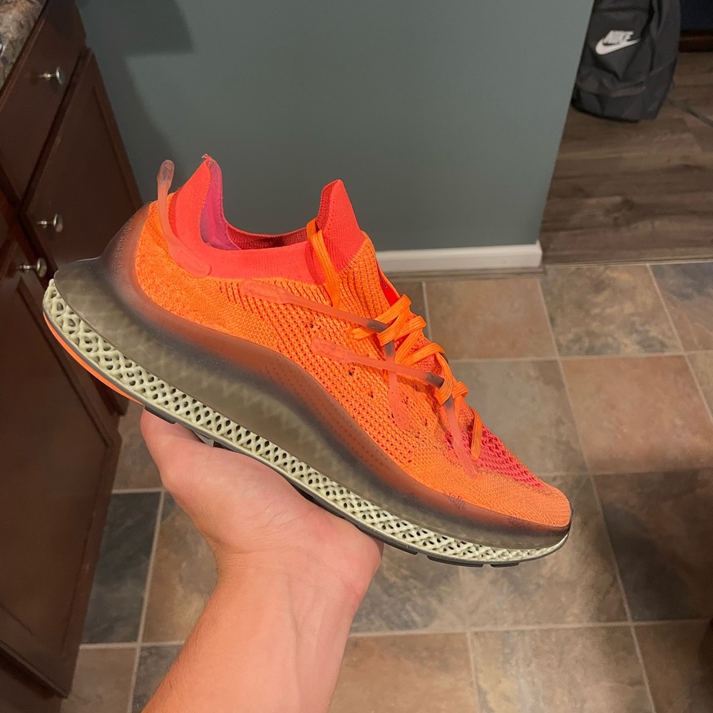 Adidas Red and Orange Shoes Size 10